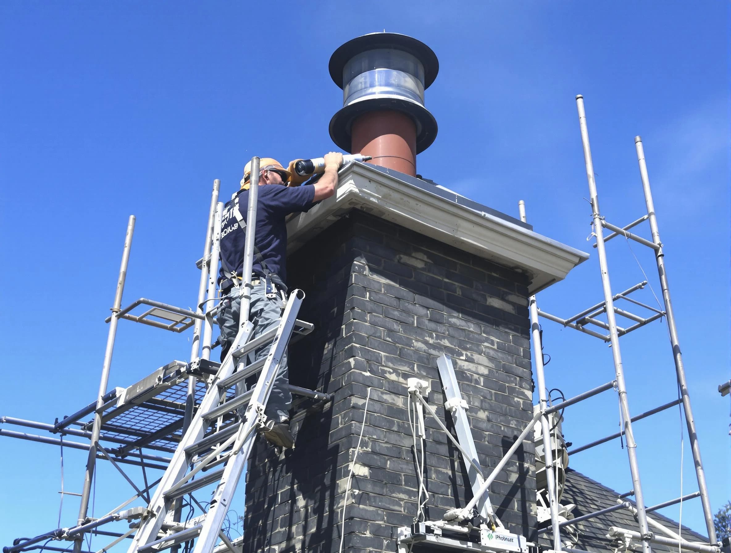 Sturdy chimney crown finished by El Cerro Mission Chimney Sweep in El Cerro Mission, NM