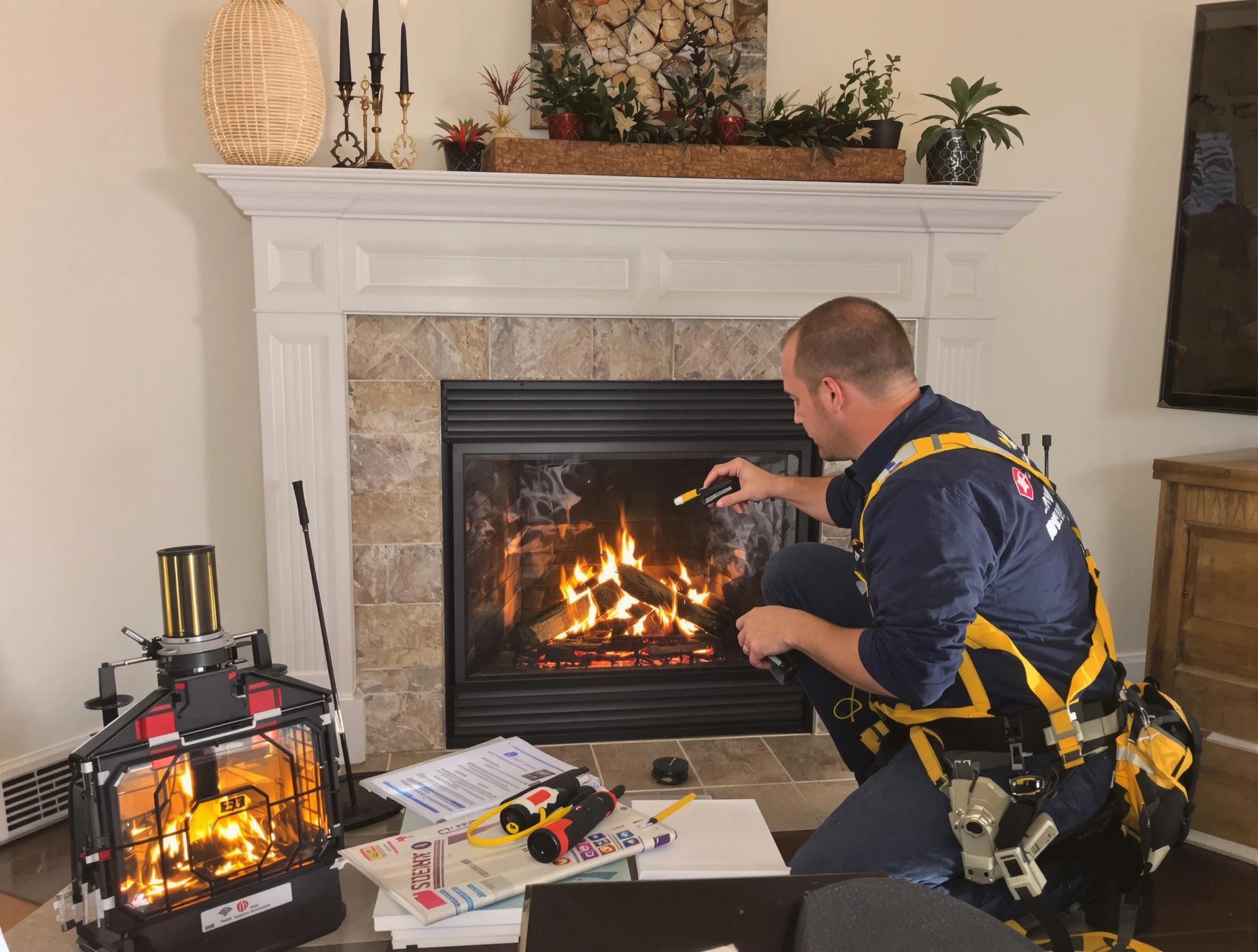 Safety-focused fireplace inspection by El Cerro Mission Chimney Sweep in El Cerro Mission, NM