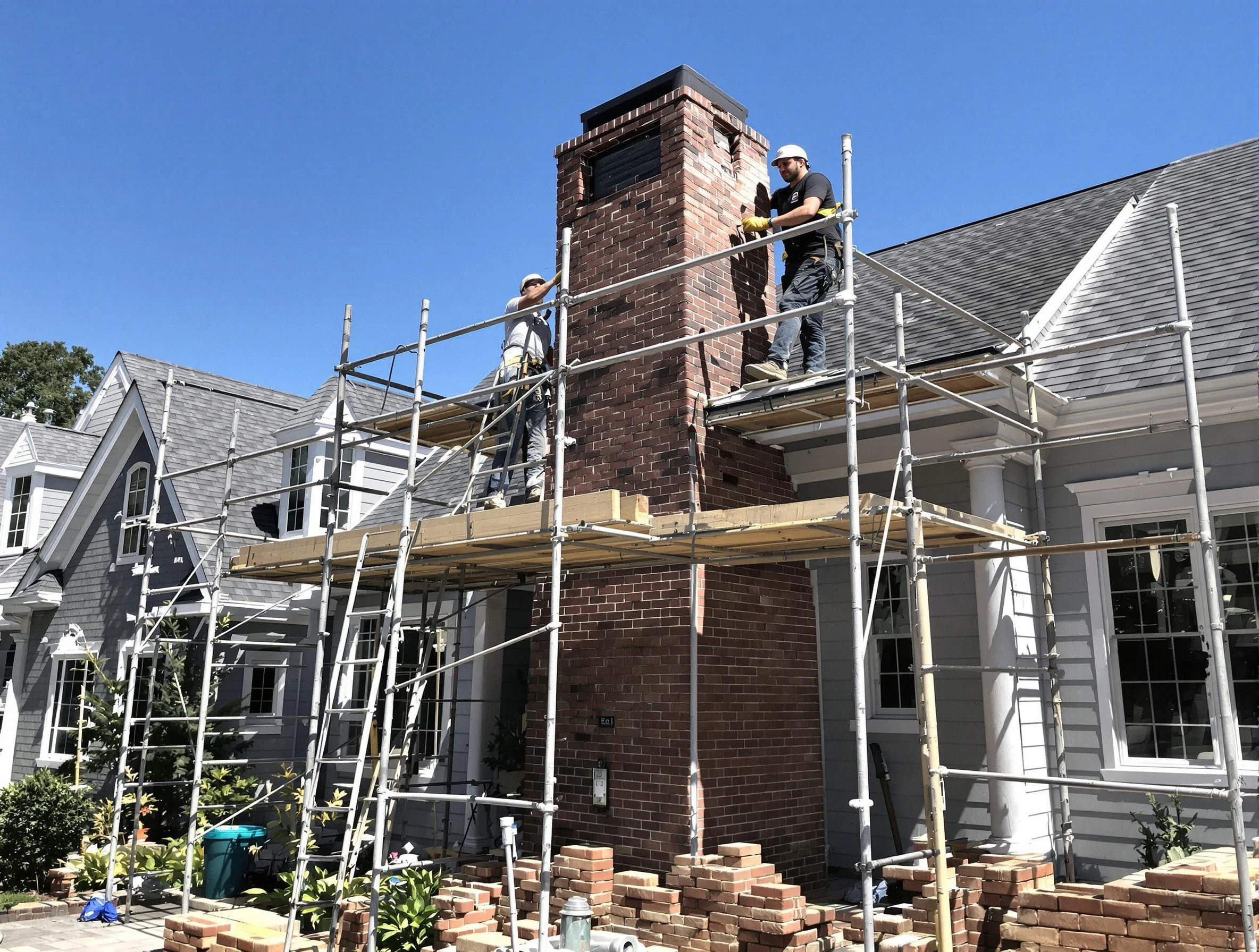 Chimney Rebuilding in El Cerro Mission