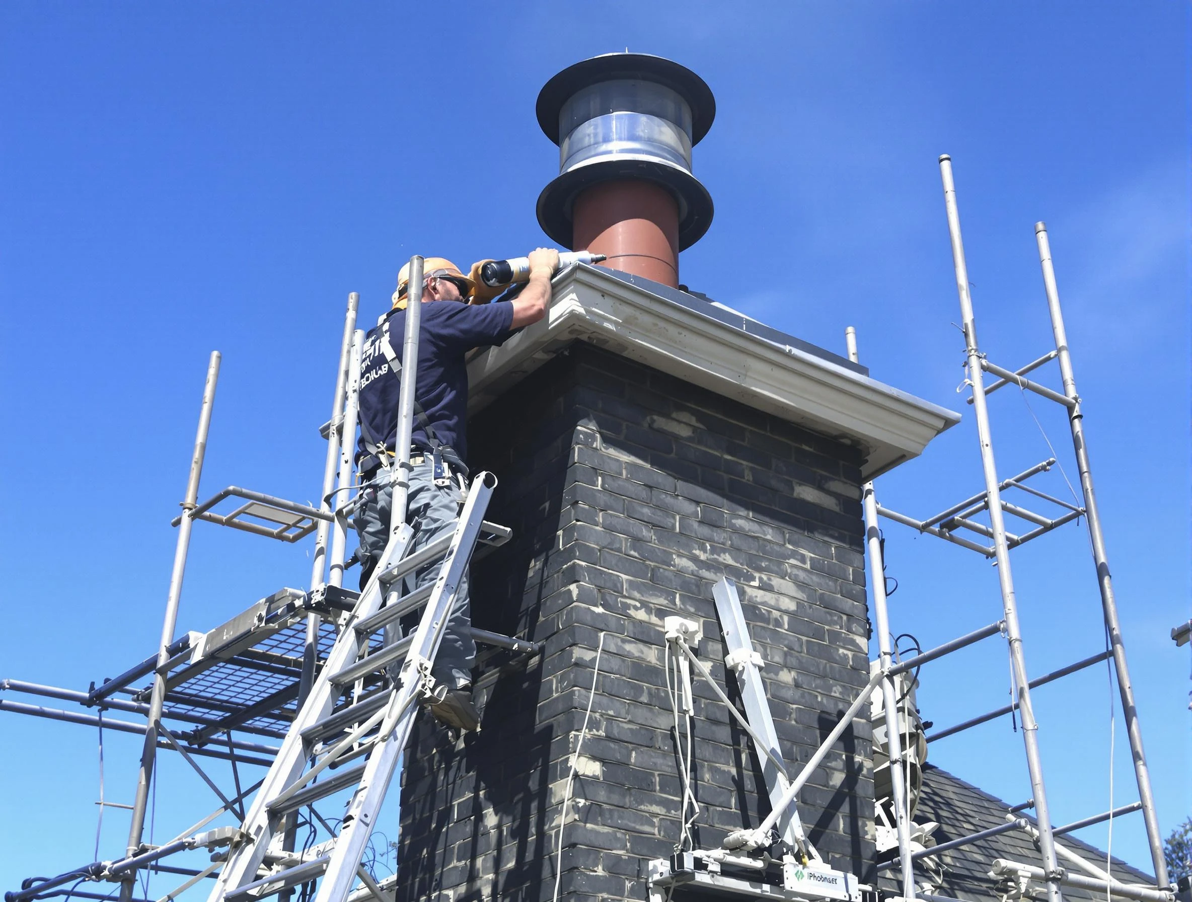Sturdy chimney crown finished by El Cerro Mission Chimney Sweep in El Cerro Mission, NM