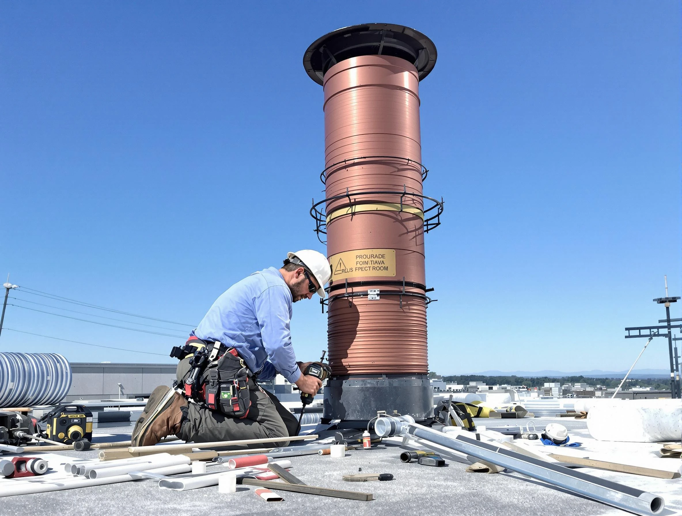 Installed chimney liner by El Cerro Mission Chimney Sweep in El Cerro Mission, NM