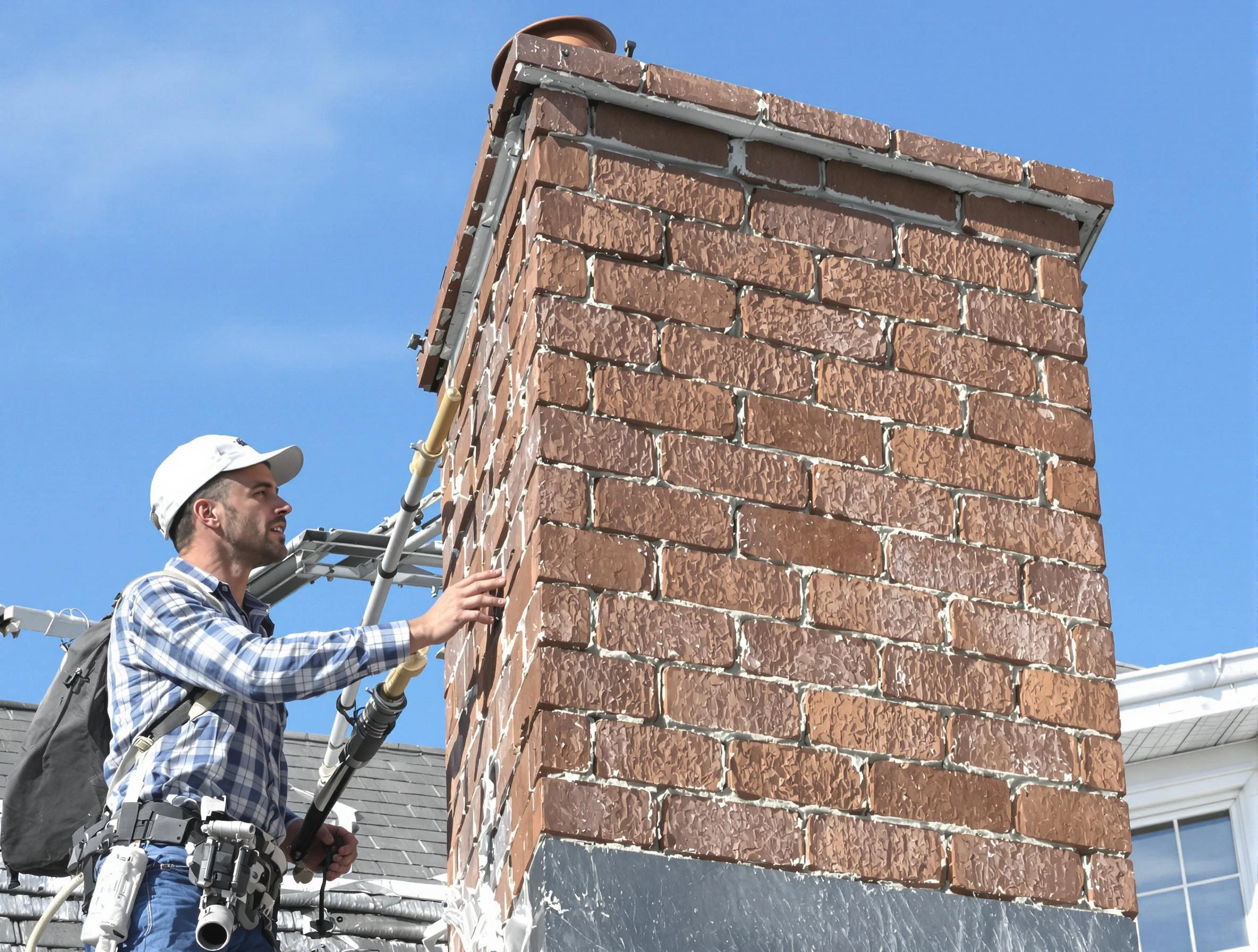 Brickwork for a chimney rebuild by El Cerro Mission Chimney Sweep in El Cerro Mission, NM
