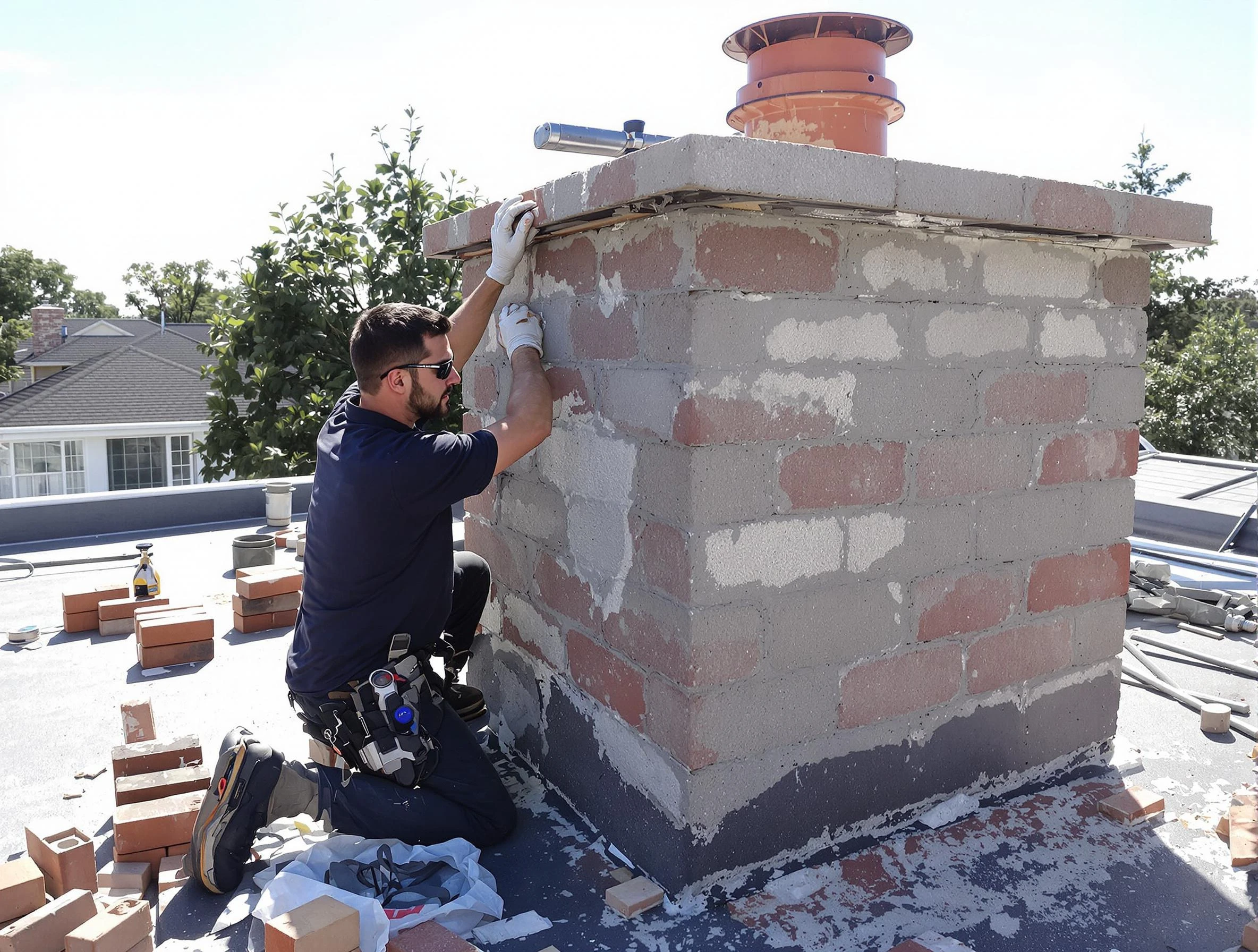 Advanced chimney repair process by El Cerro Mission Chimney Sweep in El Cerro Mission, NM